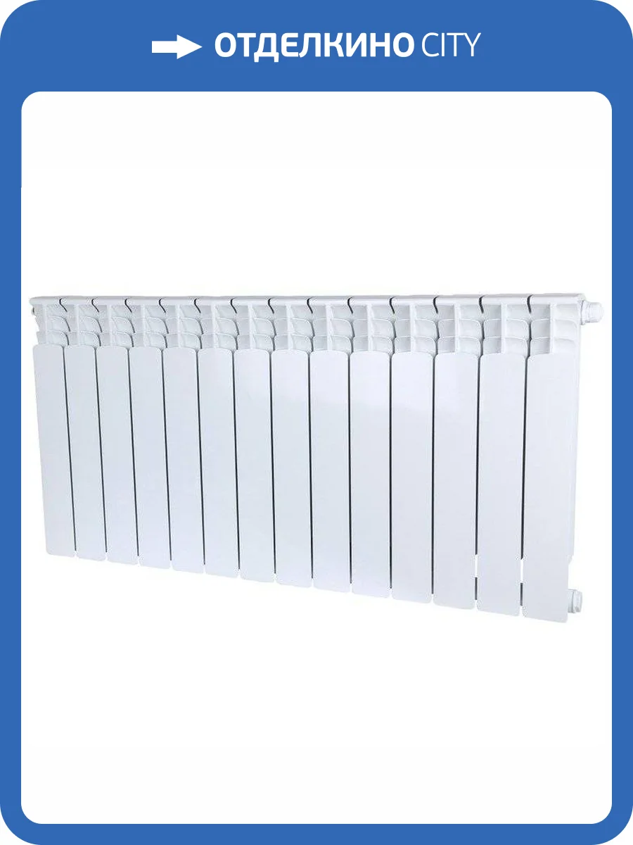 Биметаллический секционный радиатор отопления Stout Space Ventil 500 / 14 секций (нижнее правое) фото 8