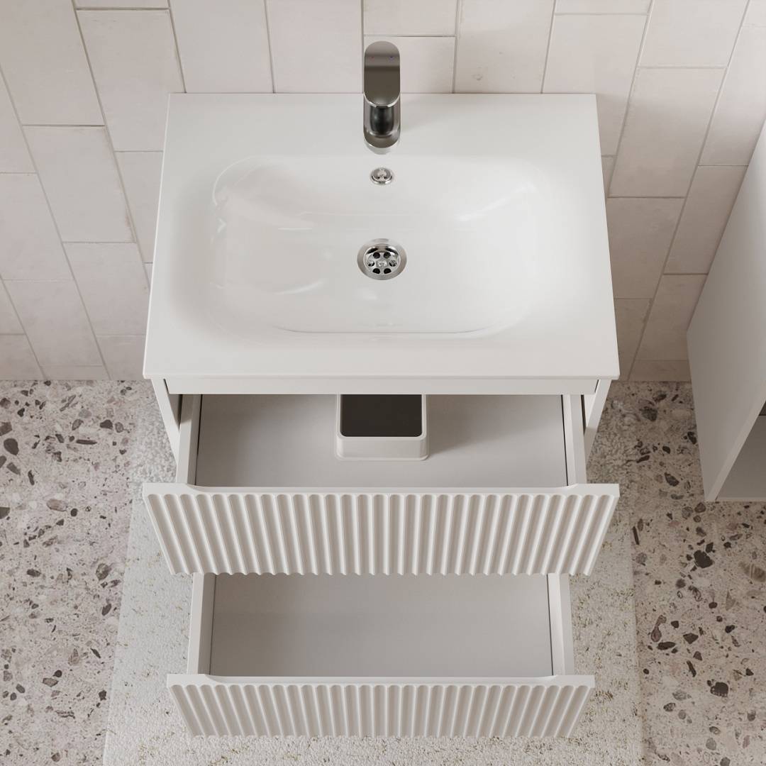 Тумба с раковиной Terminus Sicilia SIC10602900301O белый, 60x62 фото 2