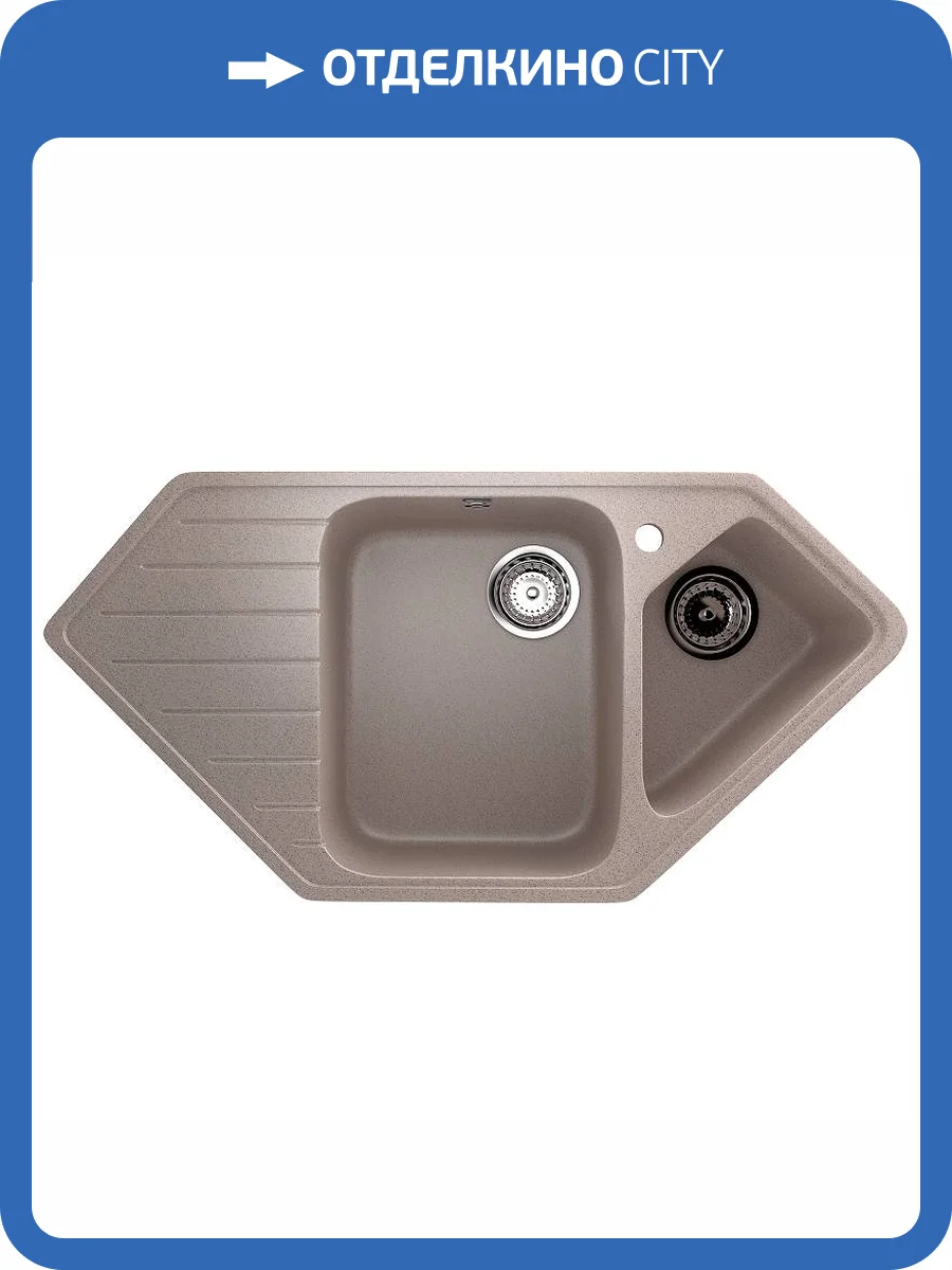 Мойка кухонная Ulgran Classic U-409-302 песочный фото 4
