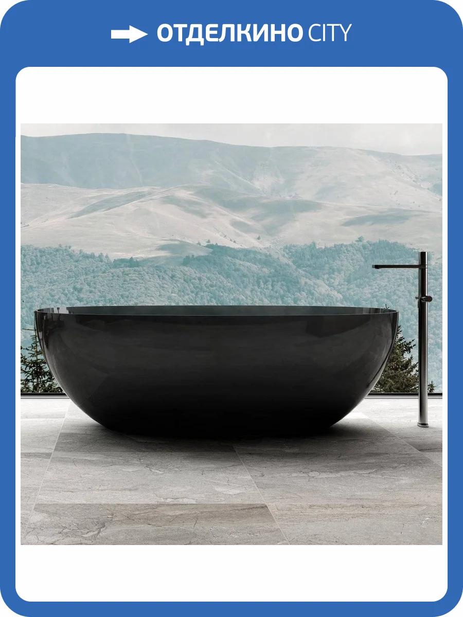 Прозрачная ванна Abber Kristall AT9701Onyx 165x78 фото 7