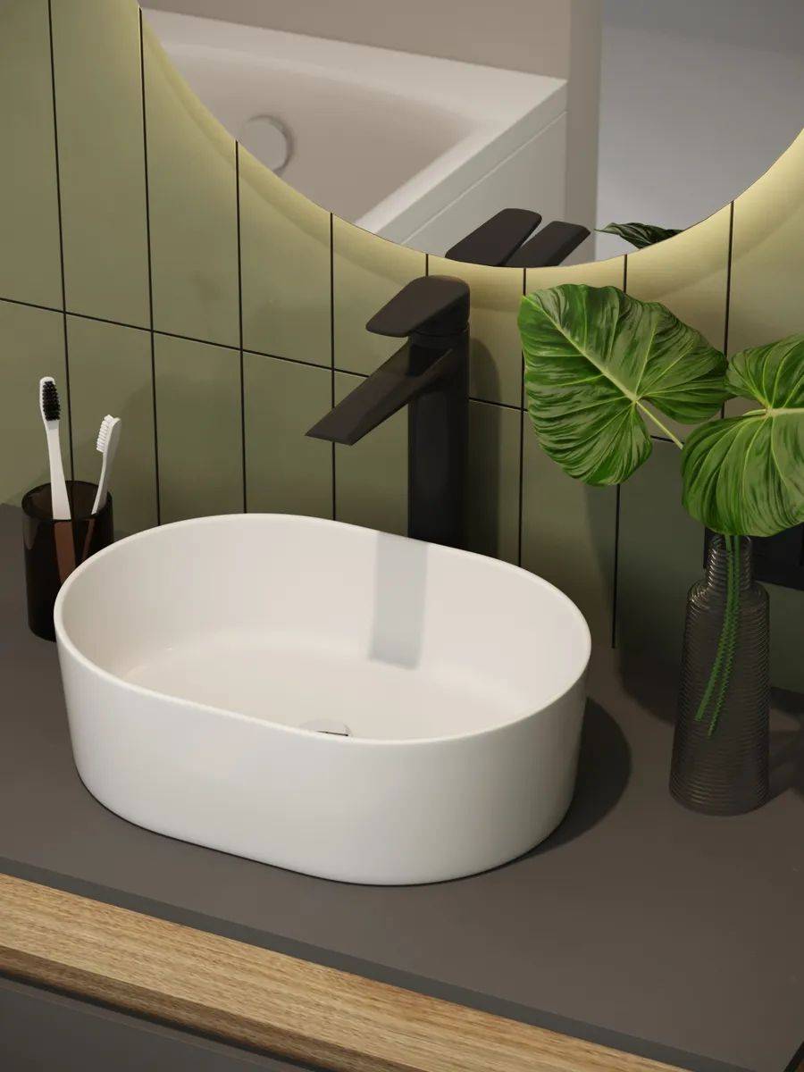 Смеситель для раковины Watersense Lana W00346 черный матовый фото 7