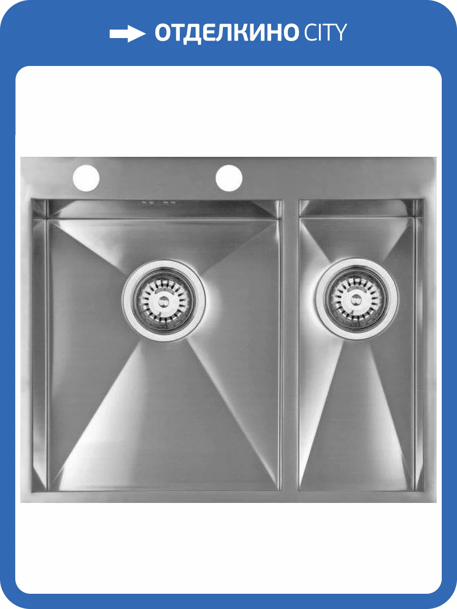Мойка кухонная Seaman Eco Marino SMV-Z-575DR с клапан-автоматом фото 3