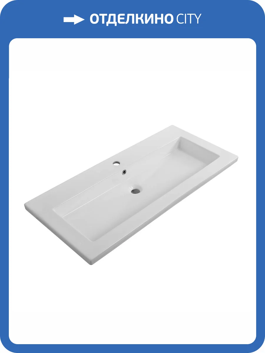 Раковина Cezares CZR-8070-100 100 см, белая глянцевая фото 7