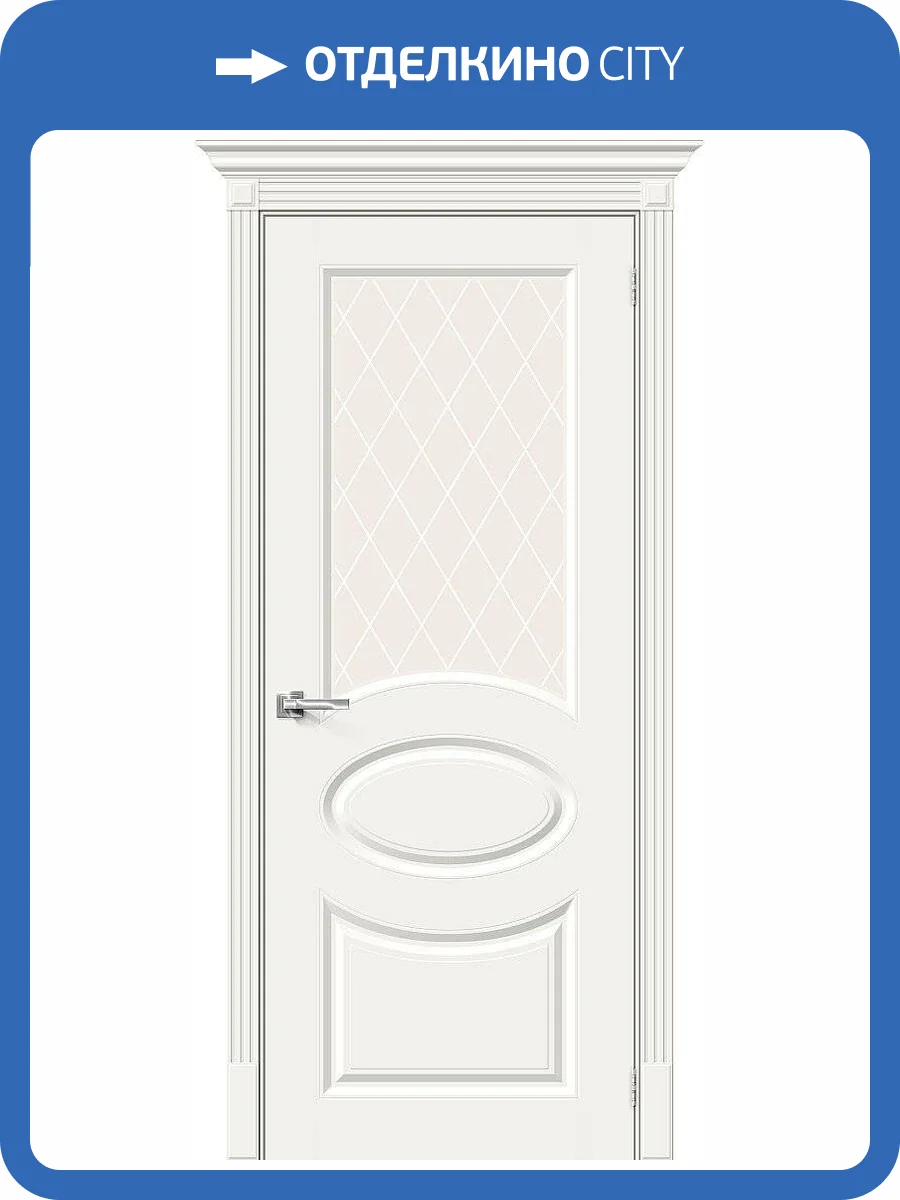 Межкомнатная дверь Bravo 013-0258 Скинни-21 Whitey 200x90 фото 2