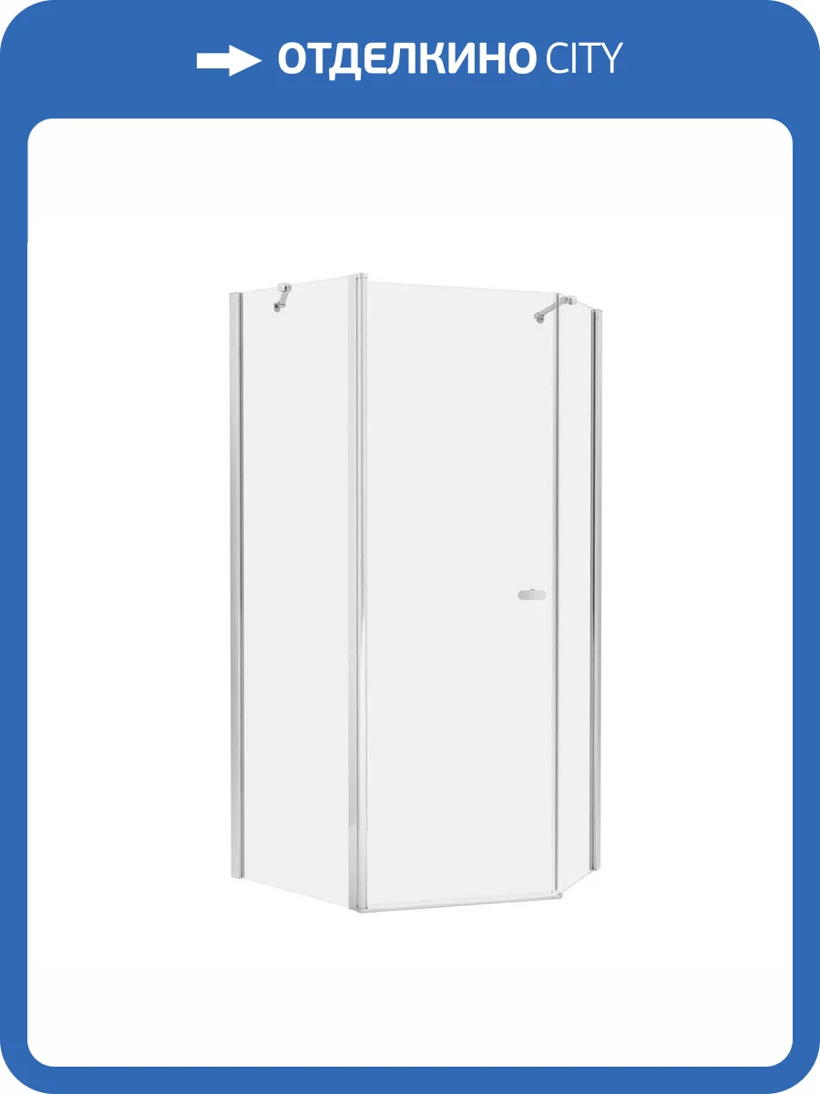 Душевое ограждение NEW TRENDY NEW SOLEO  100x80x195 K-0739 (хром) фото 8