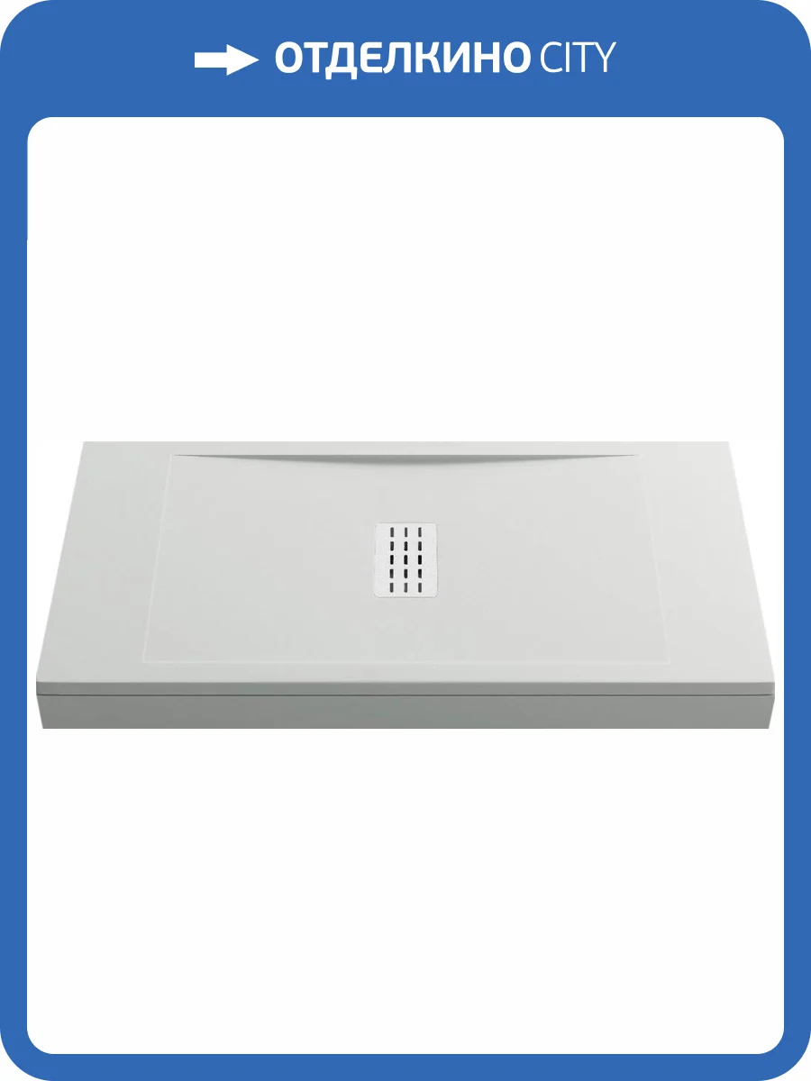 Поддон для душа Good Door Flow 100x80, с ножками и экраном фото 4