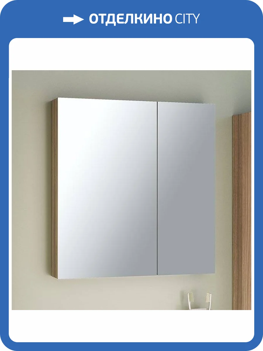 Зеркало-шкаф Runo Лада 60 серый дуб фото 6