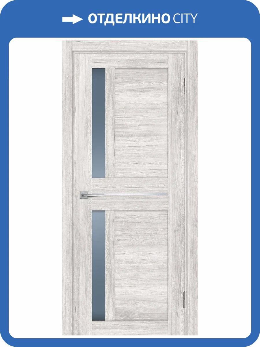 Межкомнатная дверь Profilo Porte PSL-19 полотно Сан-ремо крем, стекло графит сатинат 600x2000 фото 2