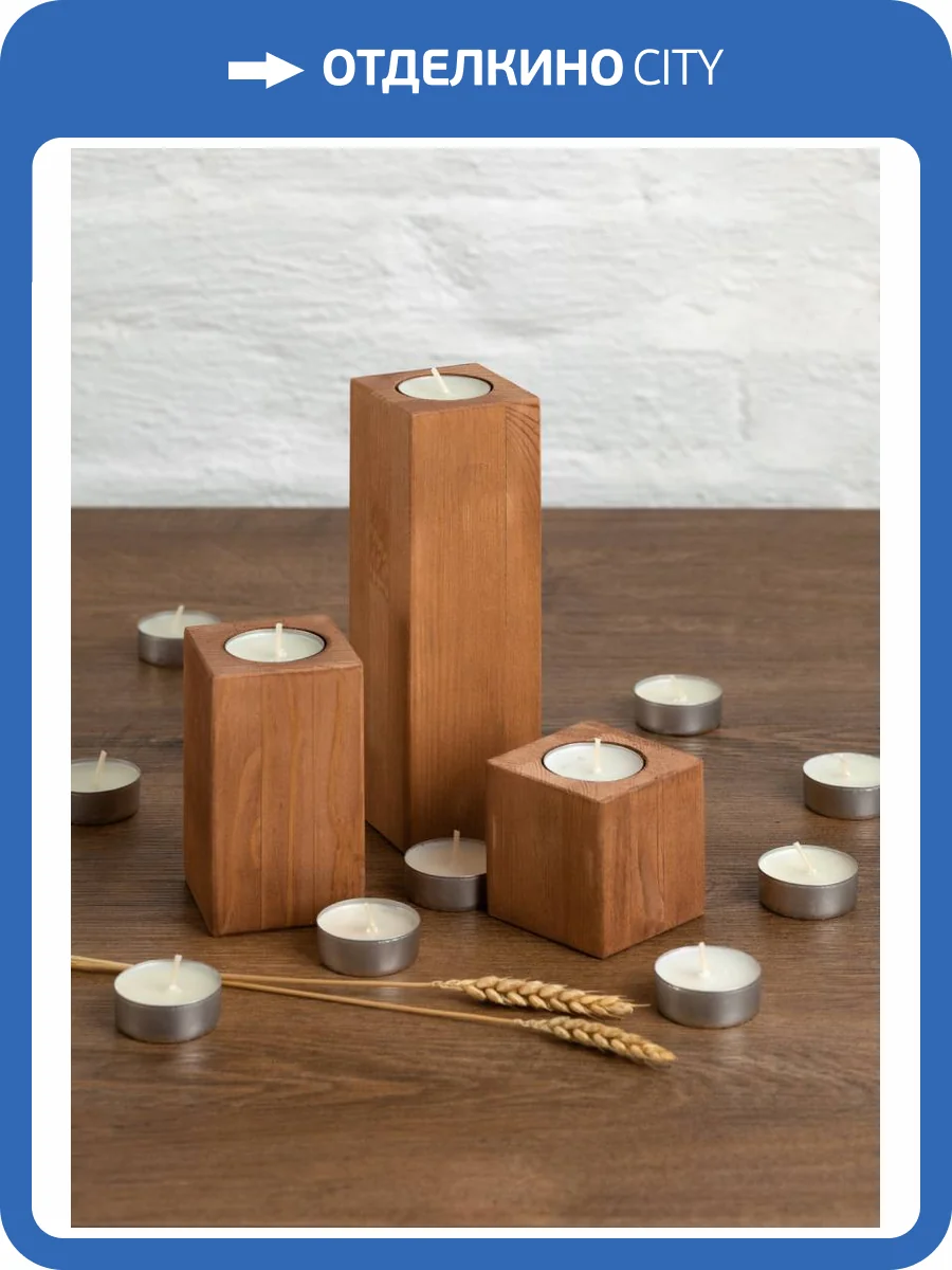 Набор из 100 свечей декоративных Nota n-ch100 (3.7x3.7x1.5 см) фото 6