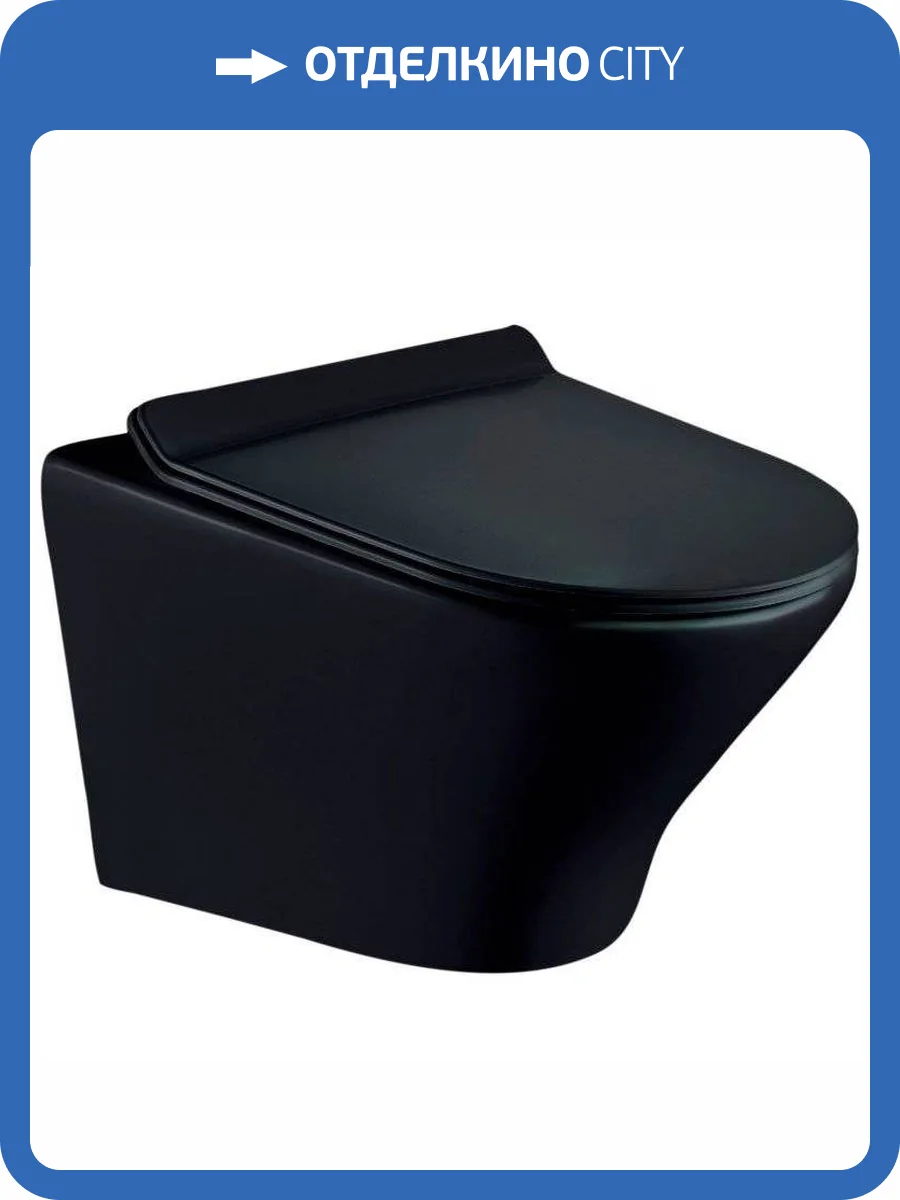 Унитаз подвесной Esbano Aster ESUPASTEBM черный матовый фото 4