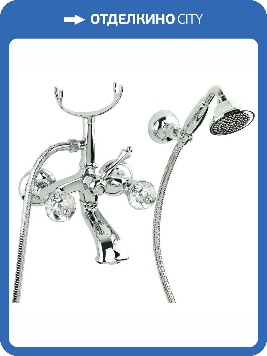 Смеситель для ванны Migliore Korona Crystal 27307 хром фото 4