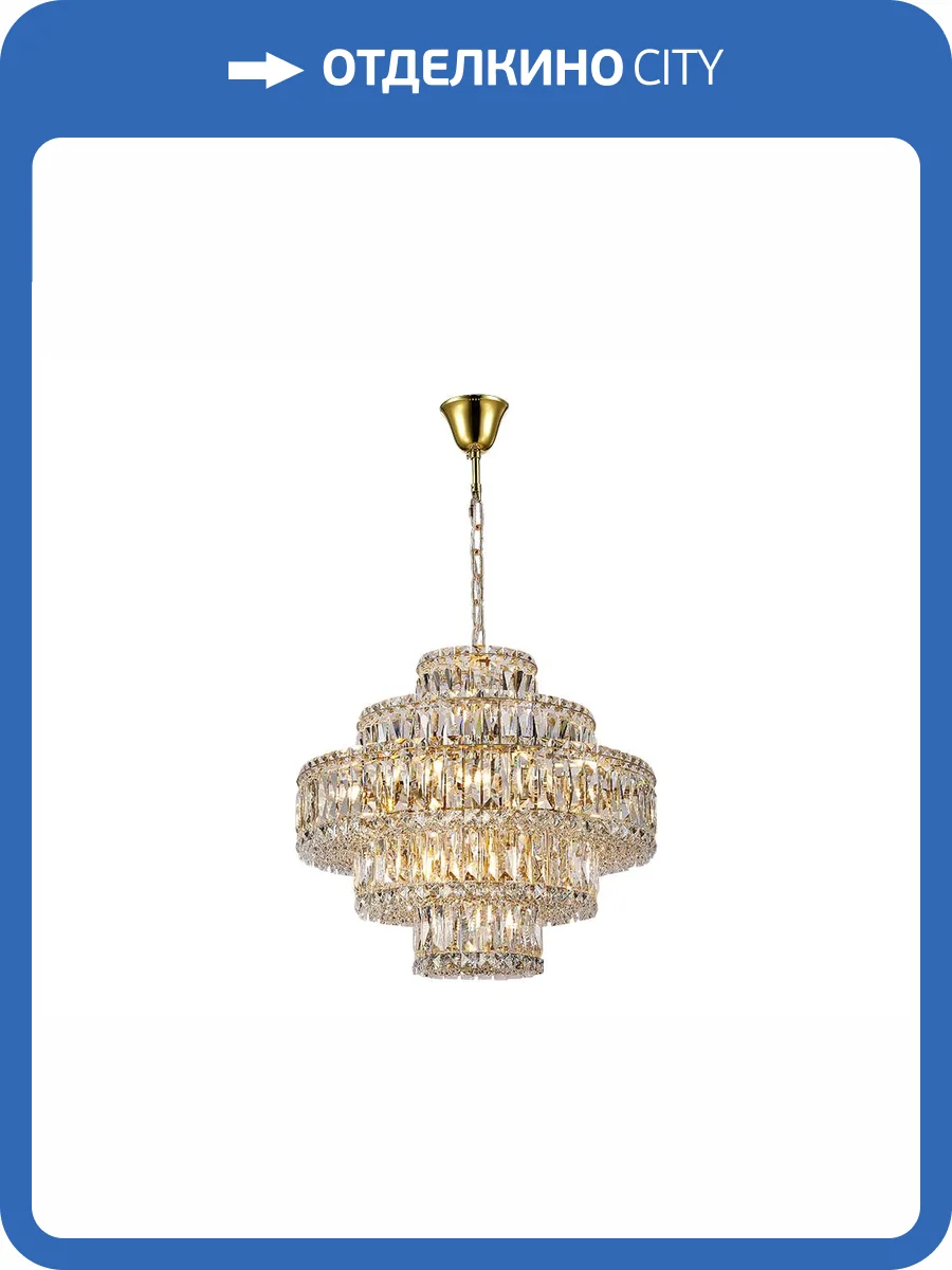 Подвесная люстра Newport 8459+6/C gold фото 2
