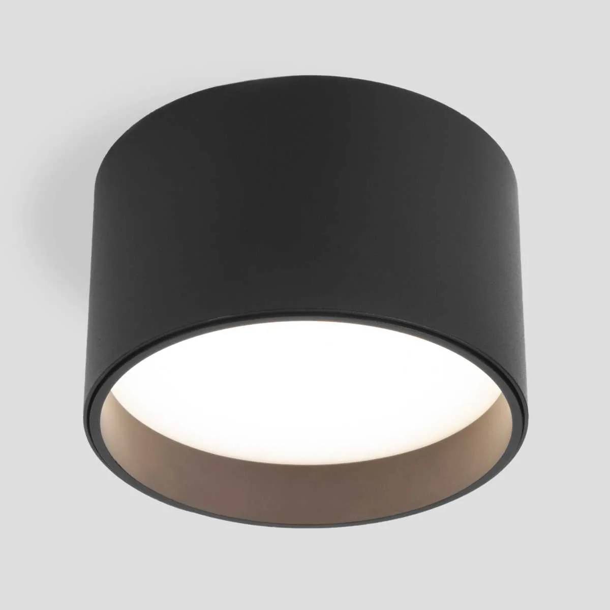 Потолочный светодиодный светильник Elektrostandard Banti 25123/LED 13W 3000K черный