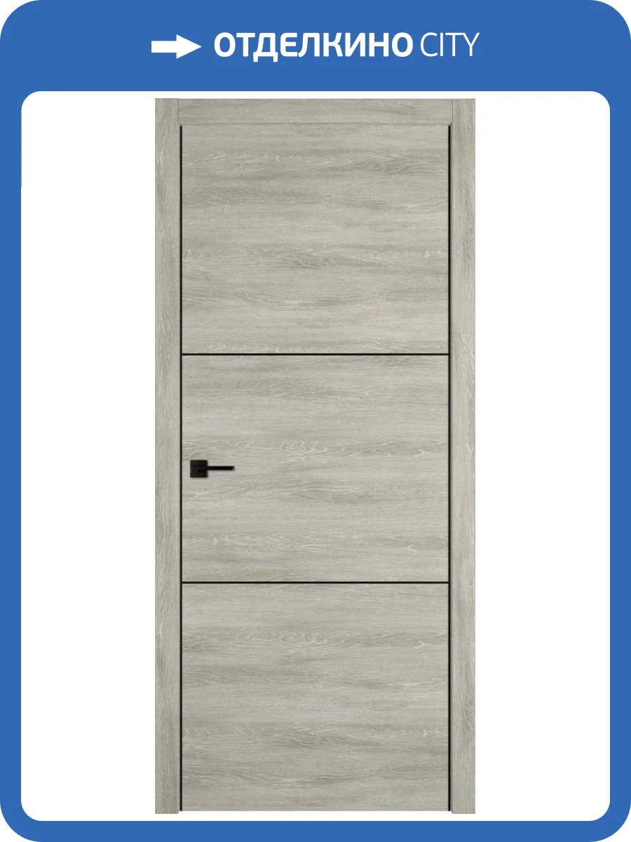 Межкомнатная дверь Владимирская Фабрика Дверей Urban 2 Lin Vellum Black Mould BE 800x2000 фото 2