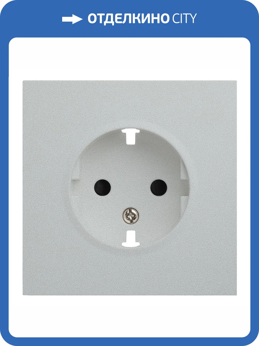 Лицевая панель для розетки 2к+з Rikett 35632 SV серебро фото 2