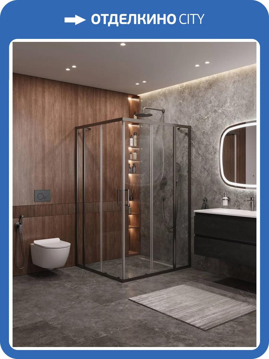 Душевой уголок Cezares Molveno MOLVENO-AH-22-120/110-C-GM-IV профиль оружейная сталь, стекло прозрачное, 120x110x195 фото 7