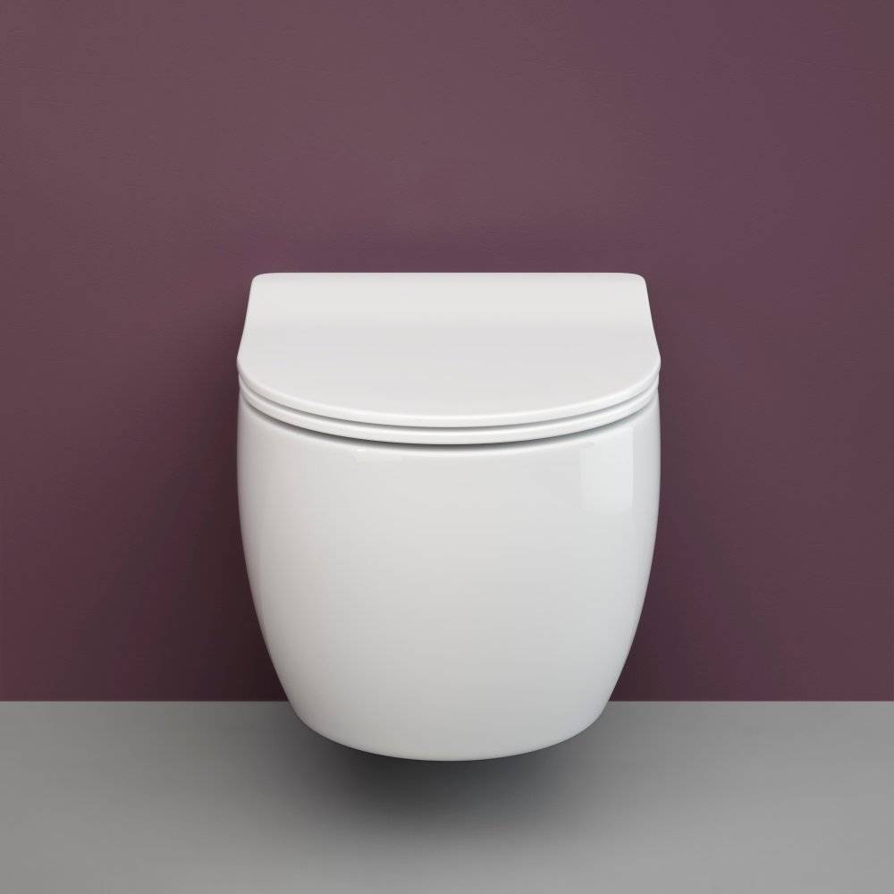 Унитаз подвесной Ceramica Nova Play CN3001 с микролифтом, безободковый ...