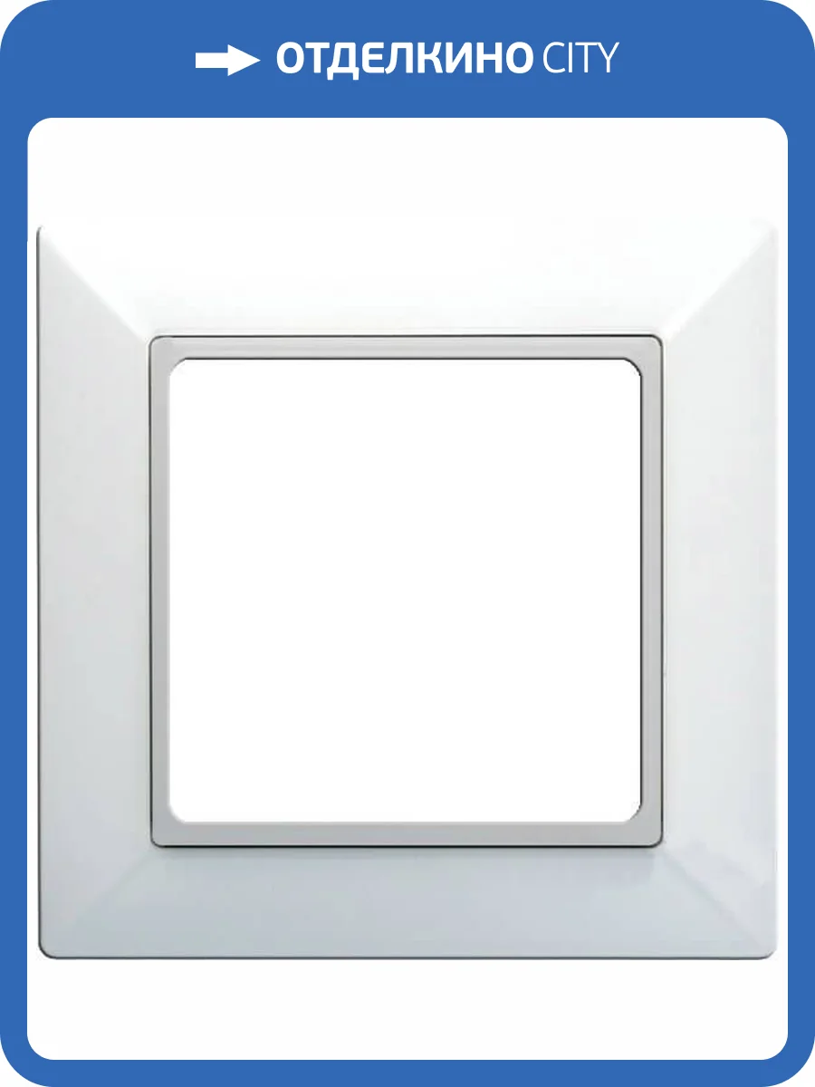 Рамка 1-постовая Jung Eco Profi EP481WW белый фото 2
