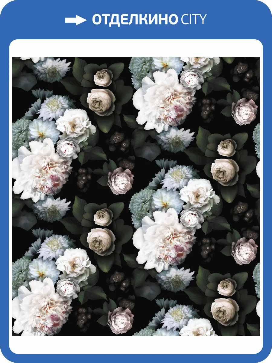 Бесшовные Eco обои Ortograf Flora 31306 Gentle peony Ворс ОЕ фото 2