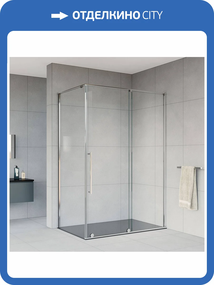 Душевой уголок Vincea Arno VSR-1A1015CL 1500x1000, профиль хром, стекло прозрачное фото 8