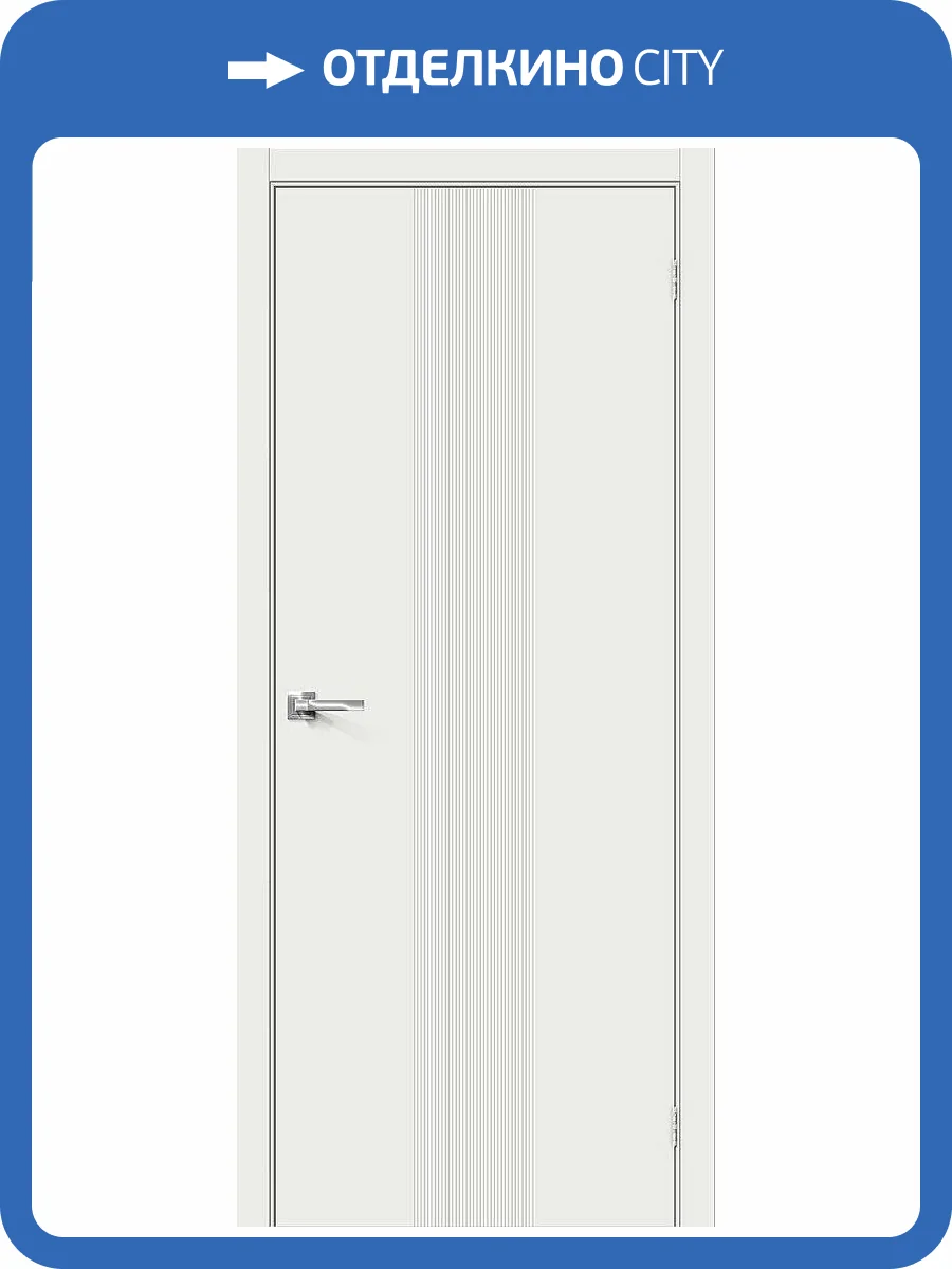 Межкомнатная дверь Bravo 146-0496 Граффити-21 Super White 200x80 фото 2