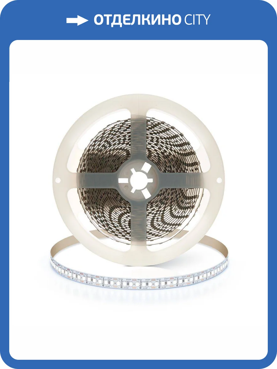 Светодиодная лента Feron 17W/m 180LED/m 2835SMD холодный белый 5M LS615 41280 фото 4