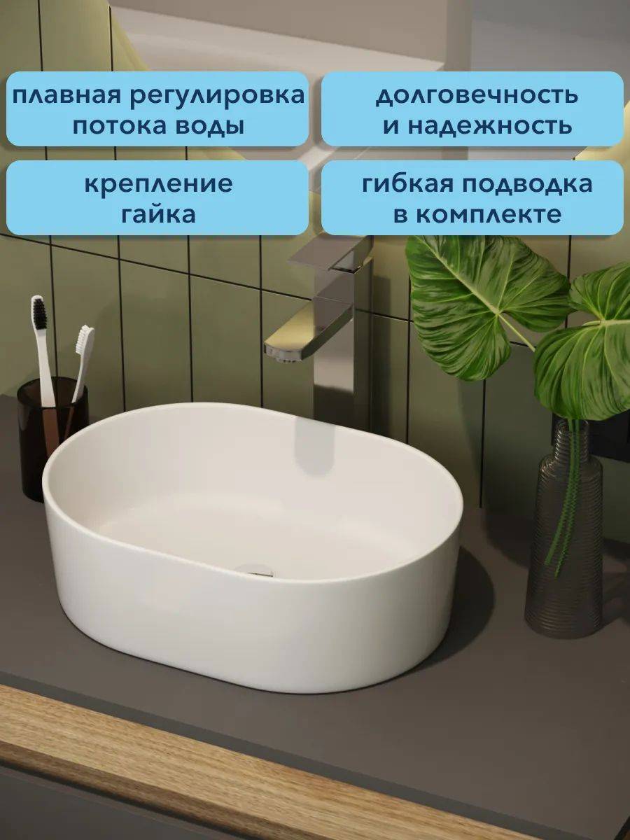 Смеситель для раковины Watersense Eva W00340 хром фото 3