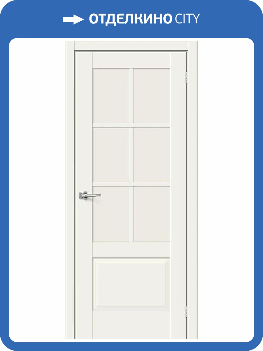 Межкомнатная дверь Bravo 150-0104 Прима-13.0.1 White Mix 200x70 фото 2