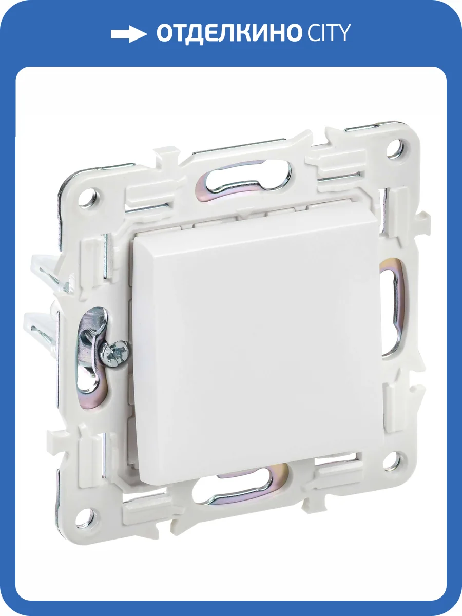 Выключатель 1-клавишный IEK Skandy SK-V10-0-10-K01 арктический белый фото 6