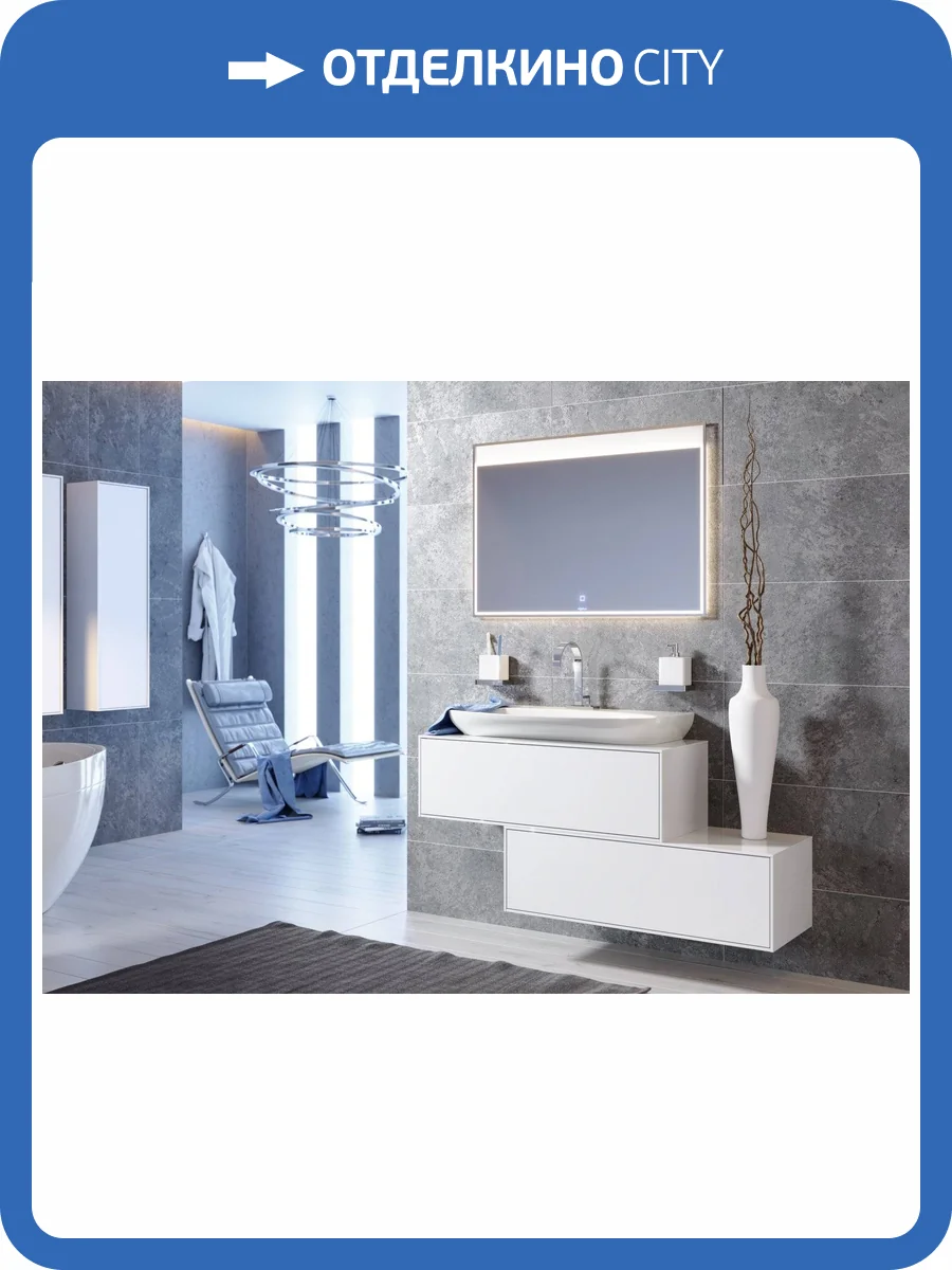 Тумба с раковиной Aqwella 5 stars Genesis 100 белая фото 5