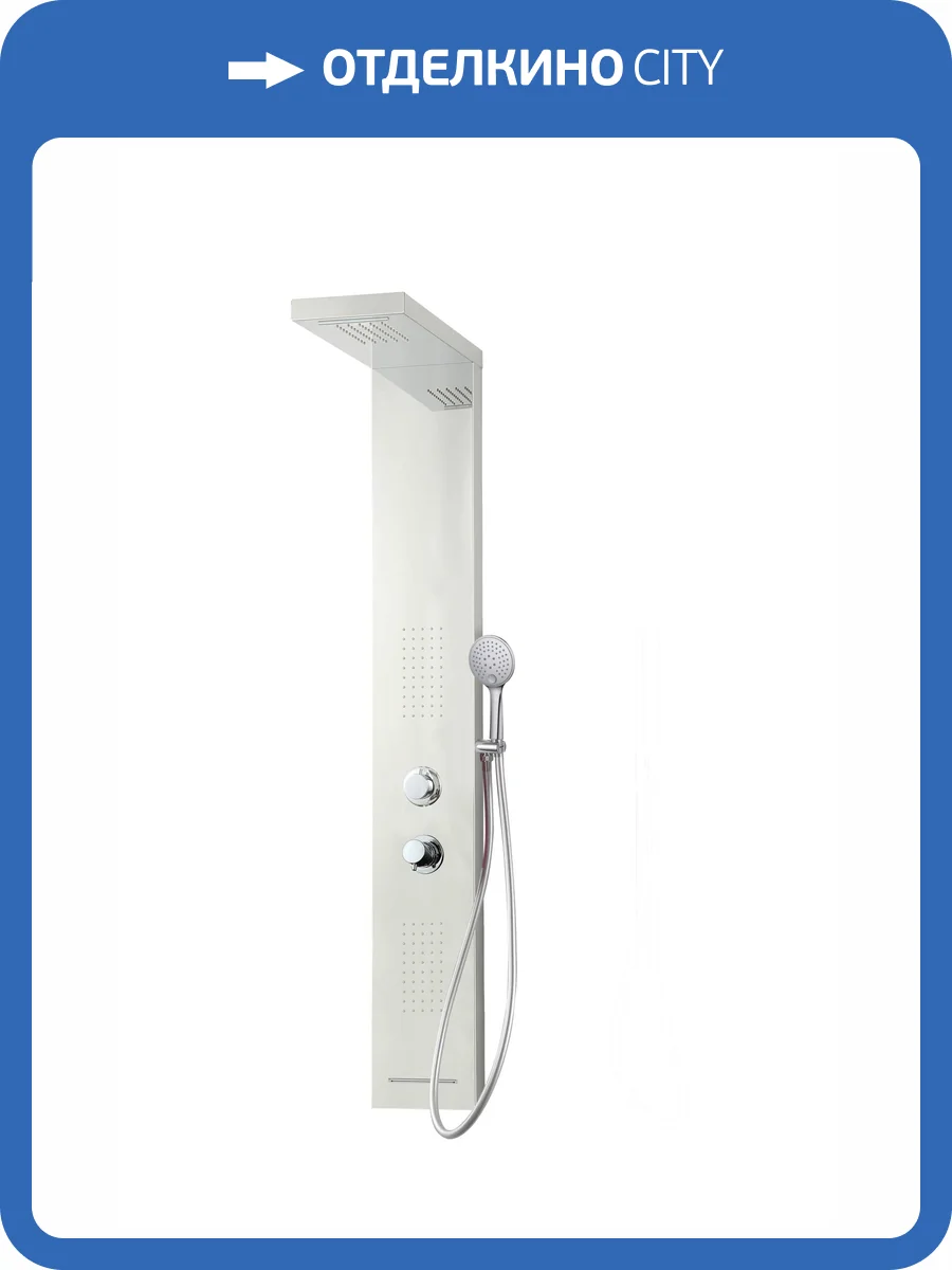 Душевая панель Taliente TA-G-S04C+s сталь фото 4