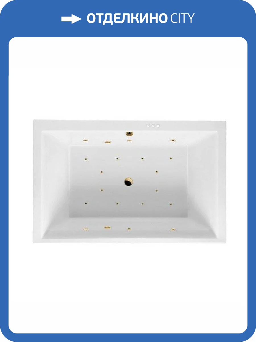 Акриловая ванна Excellent Crown Lux RELAX WAEX.CRO19.RELAX.GL 190x120 золото фото 4