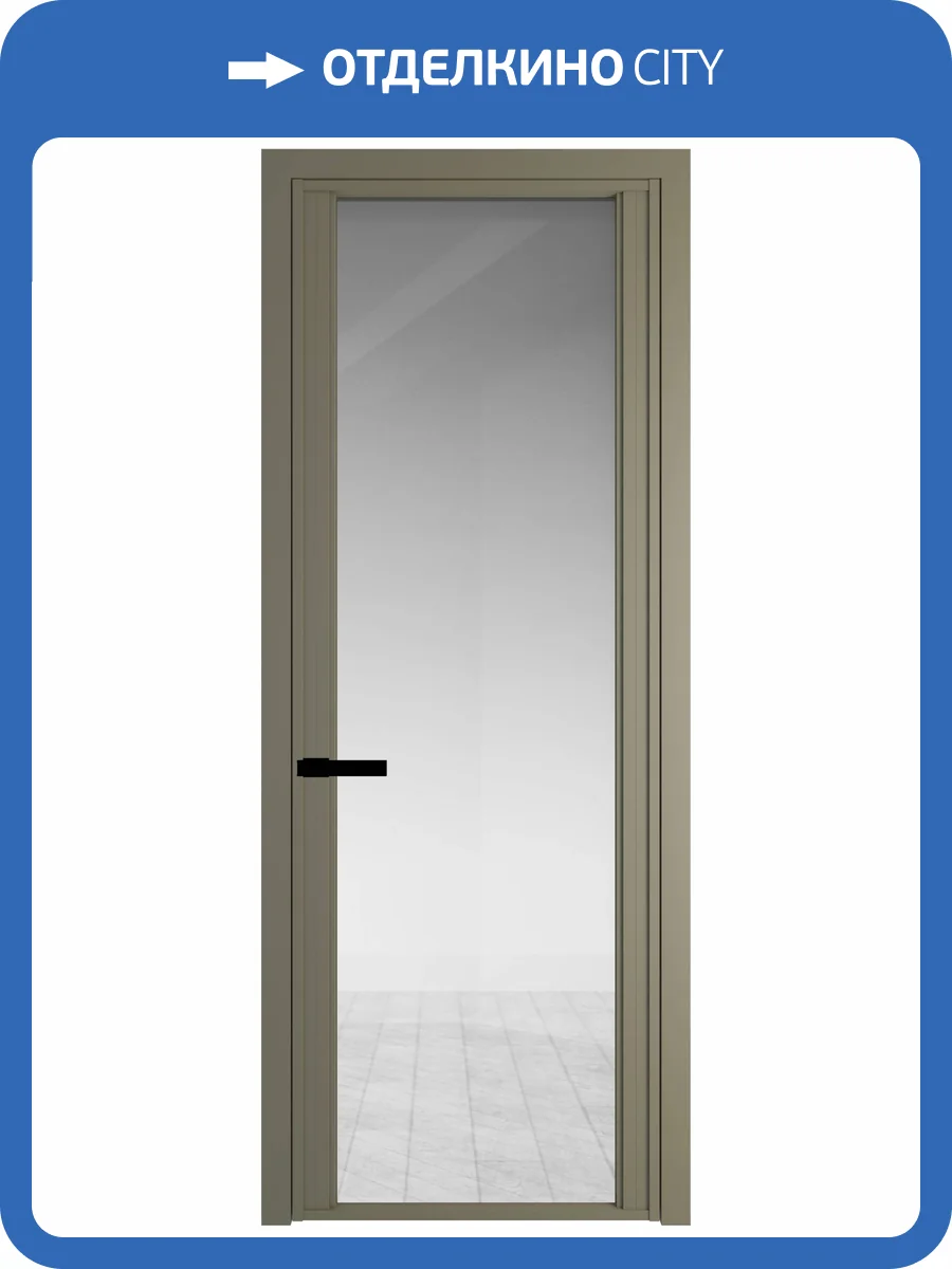 Межкомнатная дверь Profil Doors 2 AGP цвет профиля Шампань, стекло безопасное 6 мм прозрачное 600x2000 фото 2