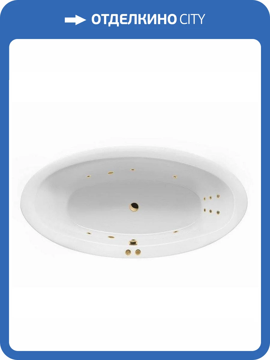 Акриловая ванна Excellent Lumina LINE WAEX.LUM19.LINE.GL 190x95 золото фото 4