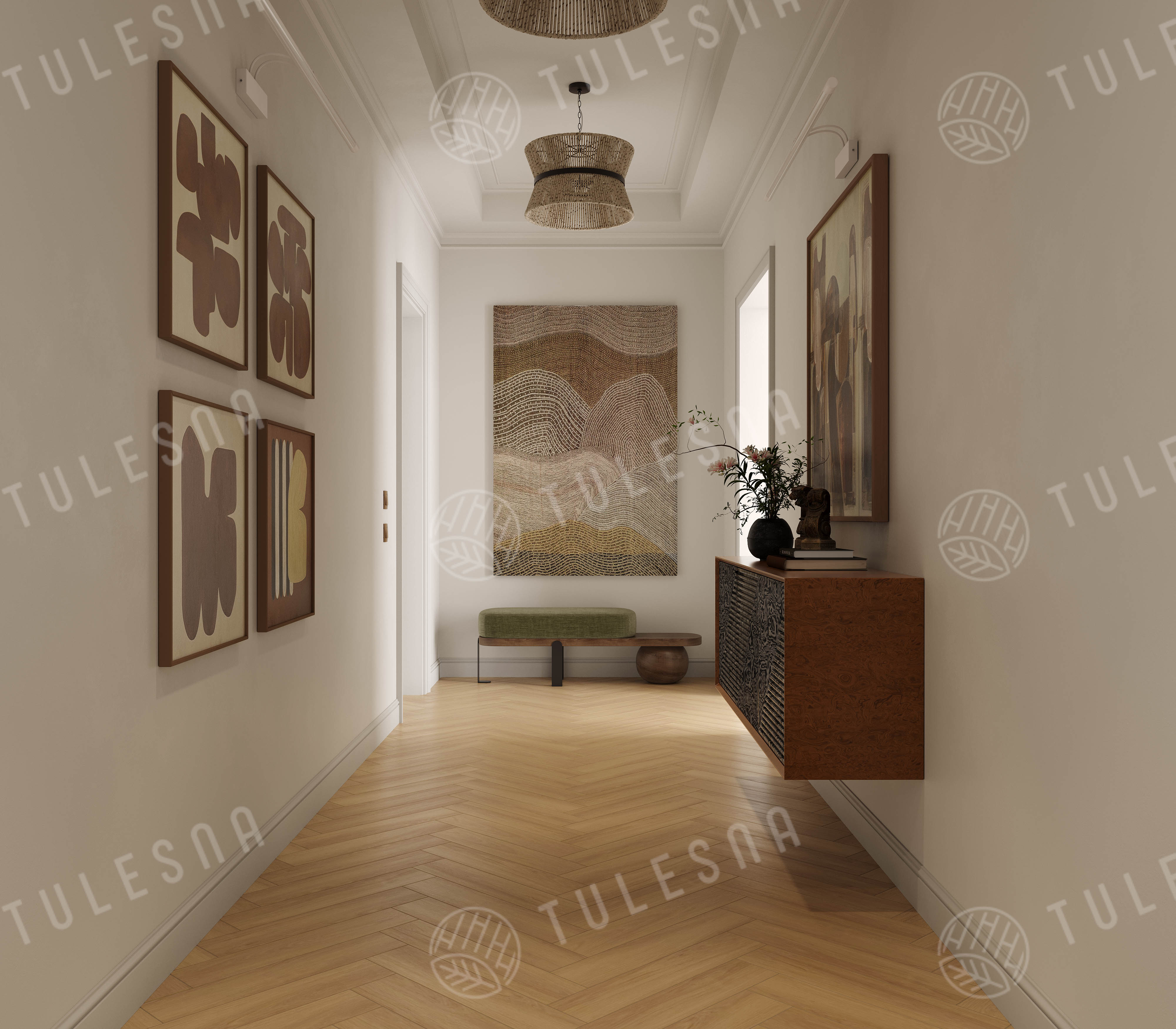 Ламинат Tulesna Селена Паркет (Selene Parquet) 12/34 4V LF504-04 Ману 121x605 фото 4