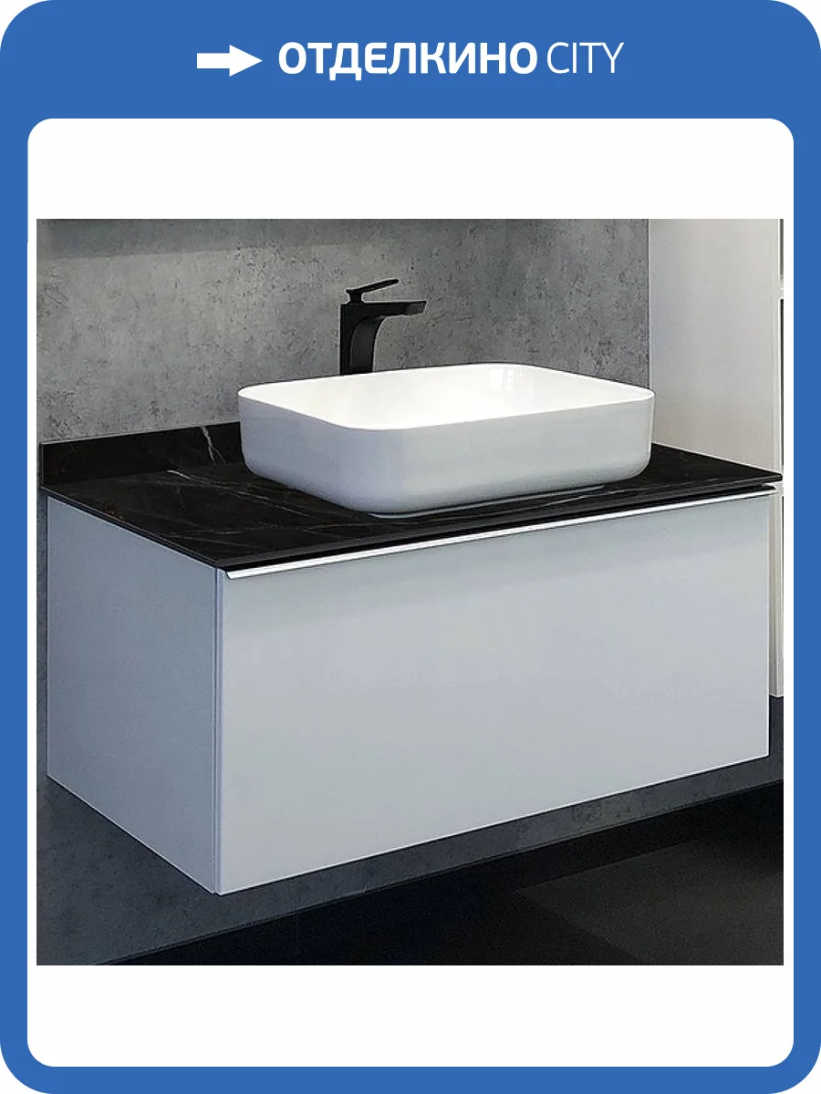 Тумба с раковиной Comforty Милан-90 00-00014008 белый фото 5