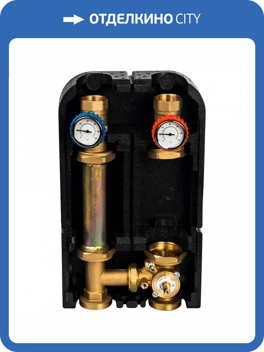 Насосная группа Stout с 3-х ходовым приводным смесителем 1 1/4 без насоса DN 32, 39 kW[DT10C], SDG-0007-003201 фото 2