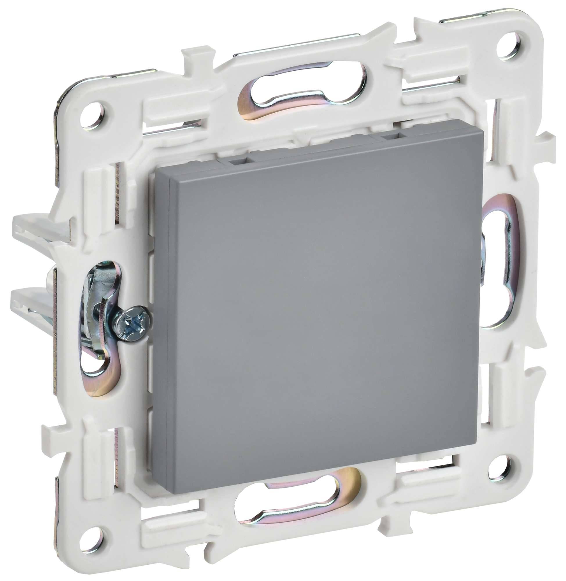 Заглушка с суппортом IEK Skandy SK-PL10-K03 серый