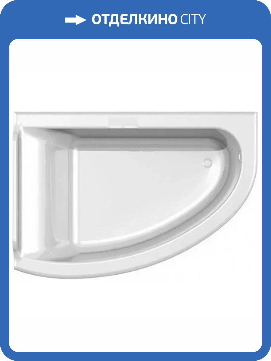 Ванна из искусственного камня Астра-Форм Анастасия 01010025 182x125 левая, белая глянцевая фото 16