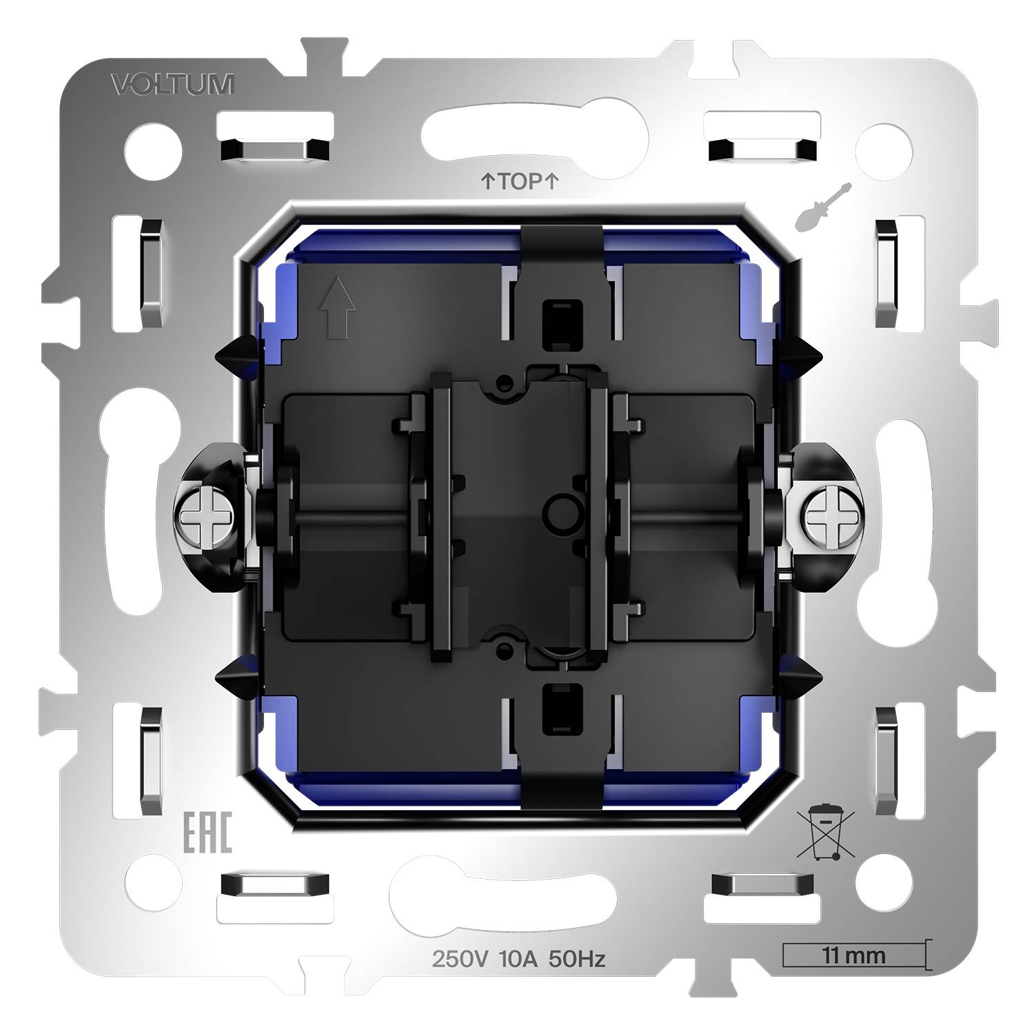 Механизм выключателя 1-клавишного Voltum S70 VLS0101M фото 2