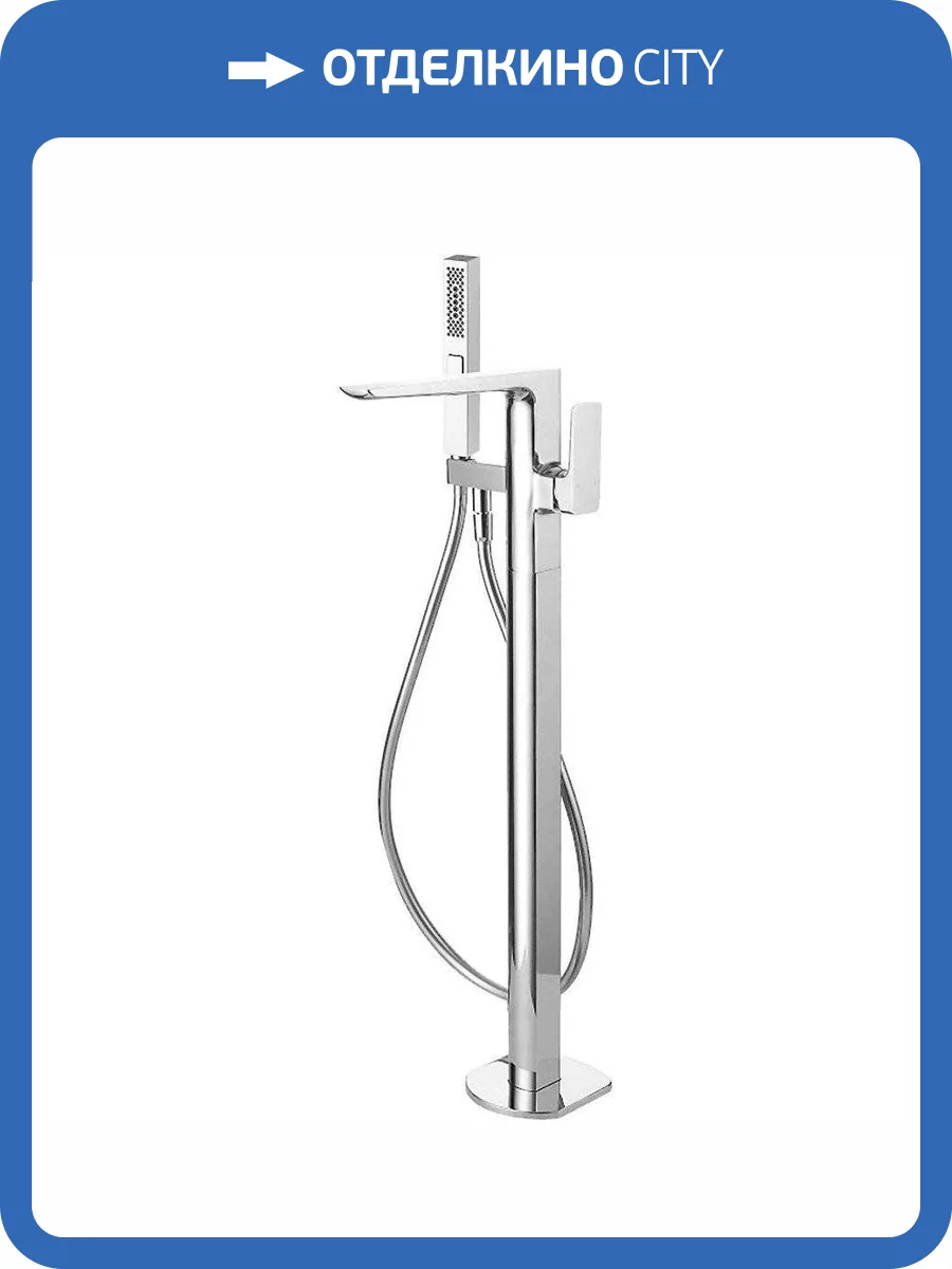 Смеситель для ванны Allen Brau Infinity 5.21009-00 напольный, с внутренней частью, хром фото 4