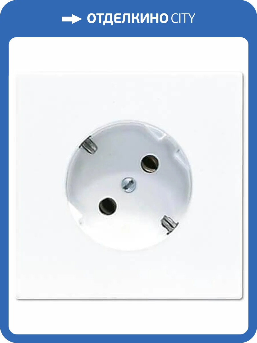 Розетка с заземлением под углом 45 градусов Jung LS 990 белая LS520-45WW фото 2