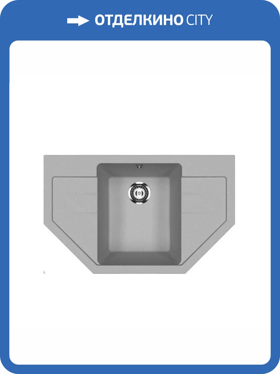 Мойка кухонная Ulgran Classic U-609-342 графит фото 4