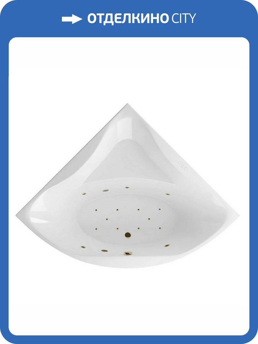 Акриловая ванна Excellent Glamour RELAX WAEX.GLA15.RELAX.BR 150x150 бронза фото 4