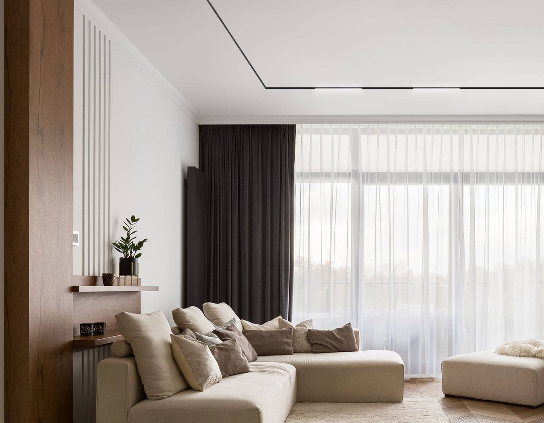 Трековый линейный светодиодный светильник Ambrella light Track System GL2320 фото 5