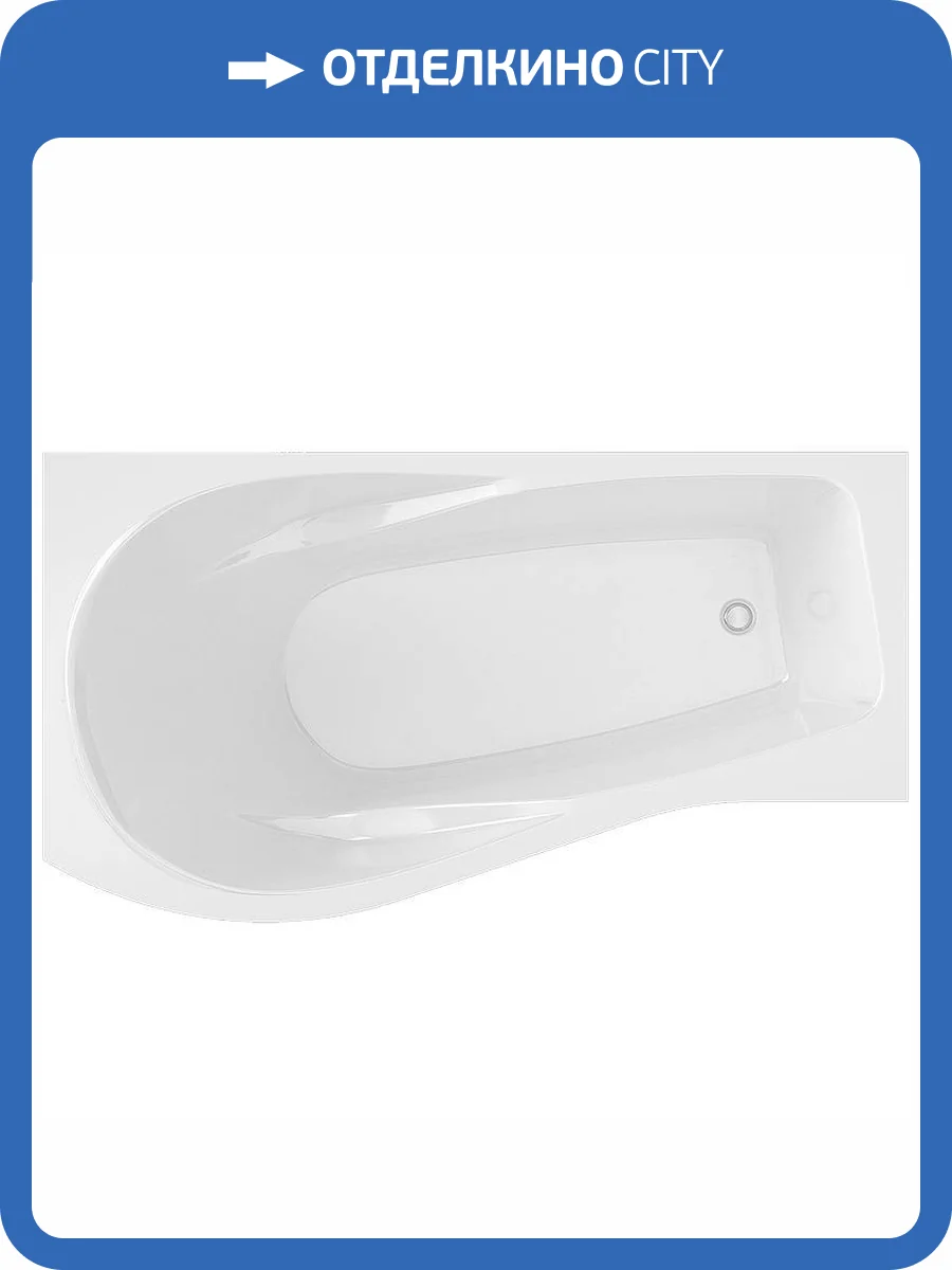 Акриловая ванна Timo Vino 150x90 левая фото 4