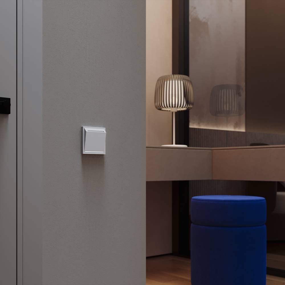 Лицевая панель для карточного выключателя Voltum S70 VLS002616 серый фото 5