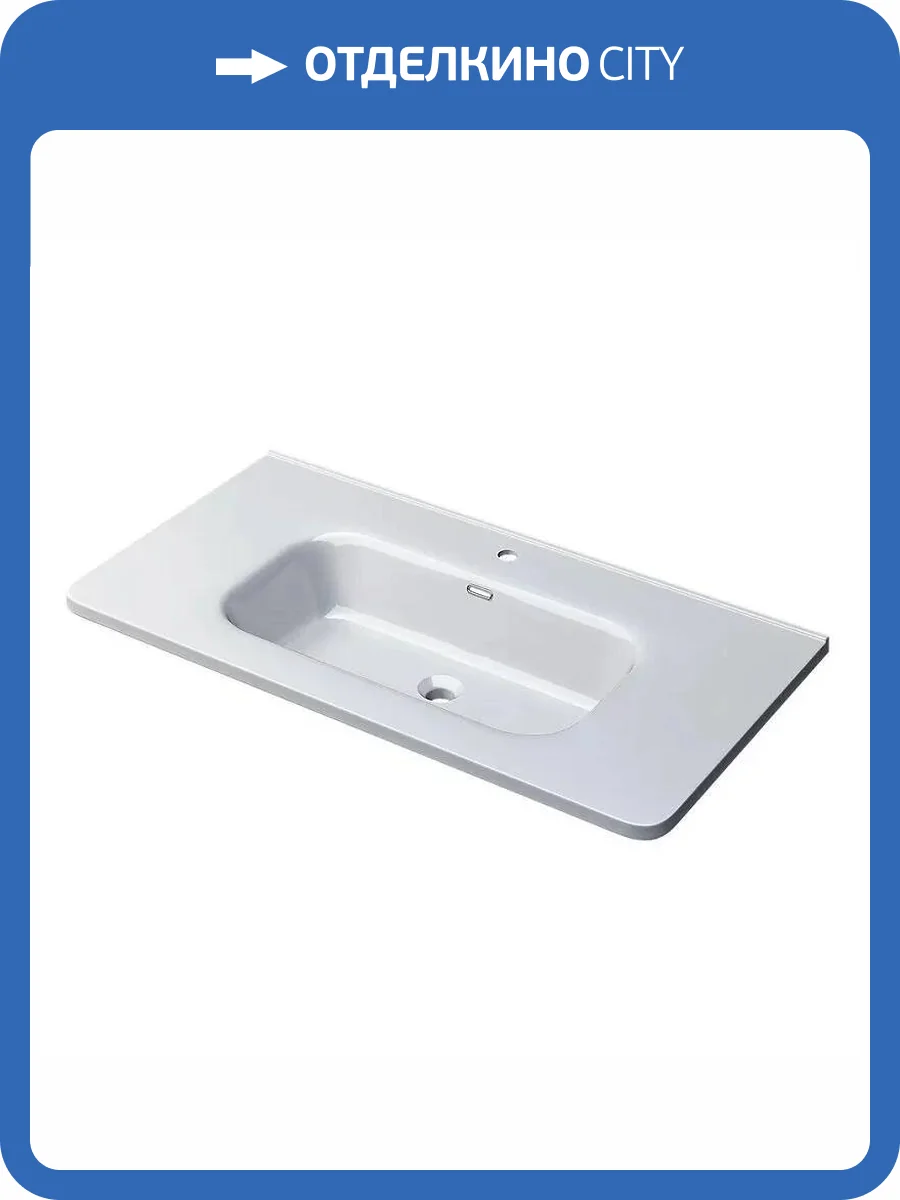 Раковина Uperwood Monica RMonica90wg 90 см, белая глянцевая фото 6