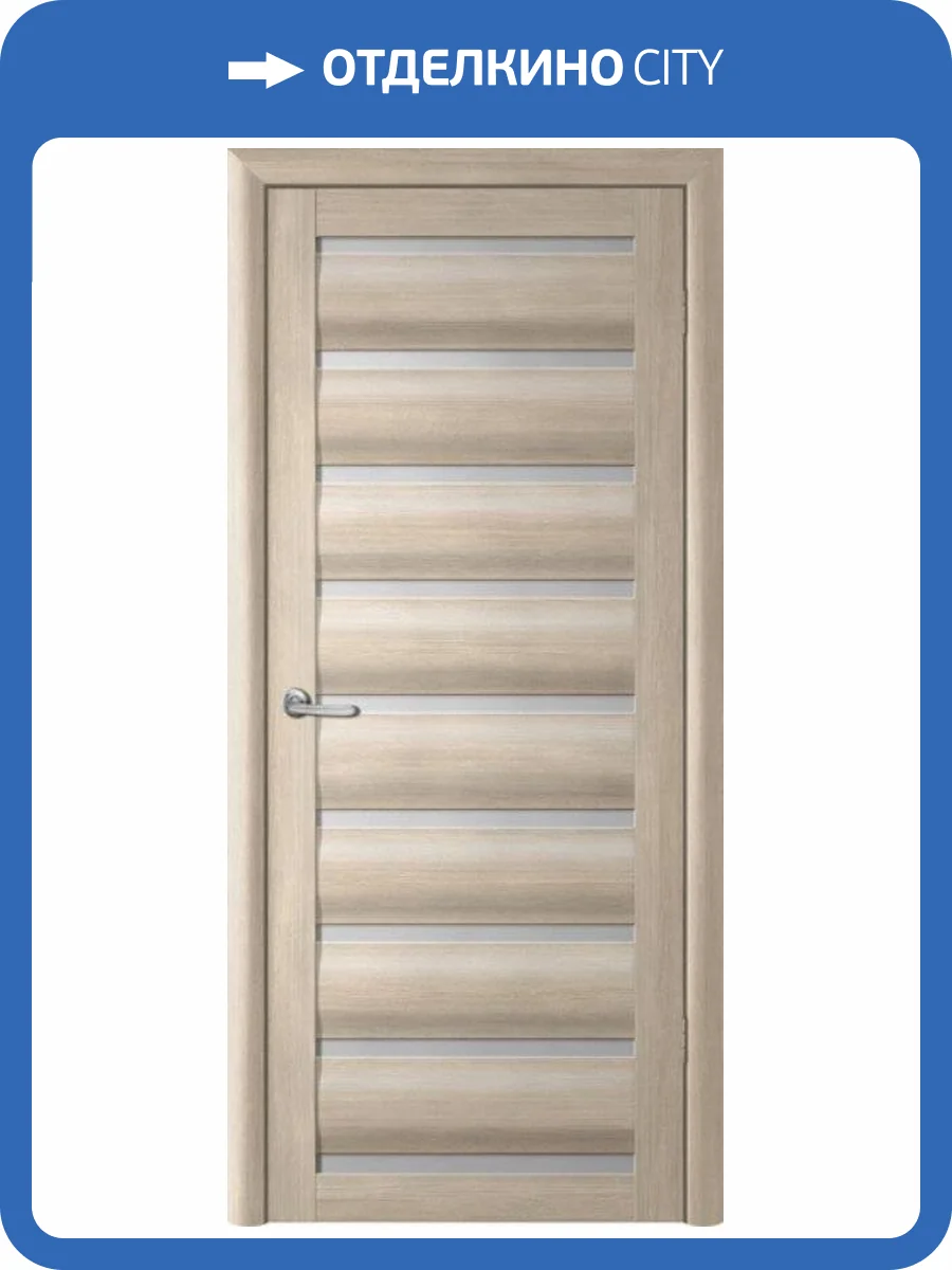 Межкомнатная дверь Albero Сидней остеклённая лиственница мокко мателюкс 700x2000 фото 2