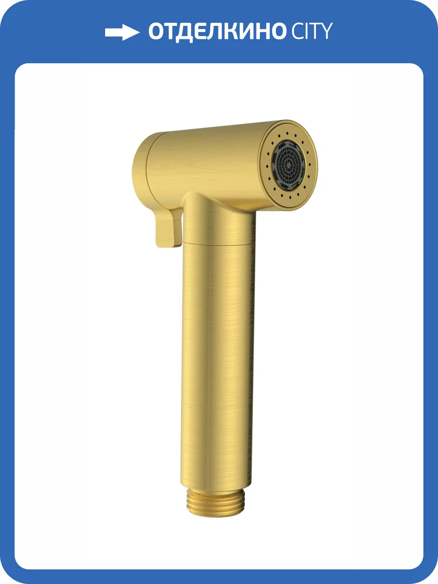 Гигиеническая лейка AltroBagno Modern 060206 OrSp, золотая матовая фото 2